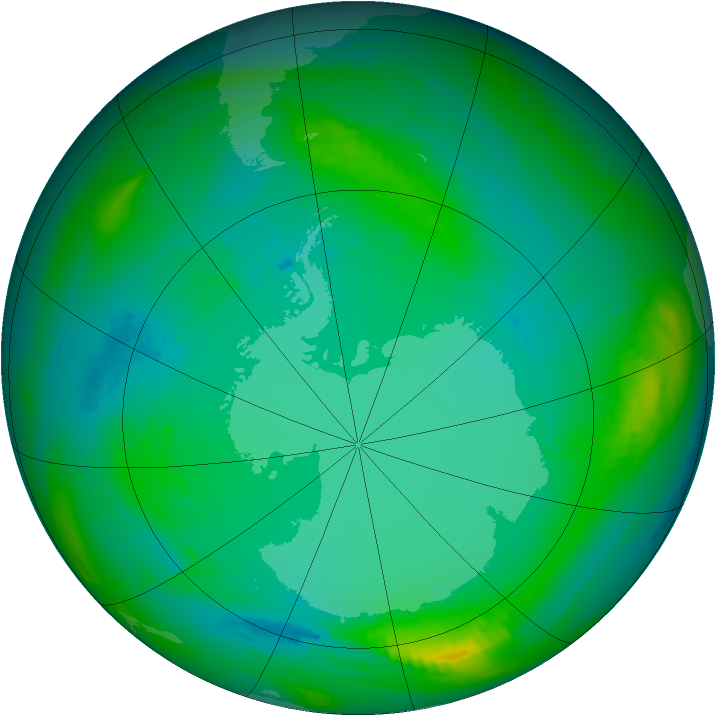 Ozone Map 1983-08-06